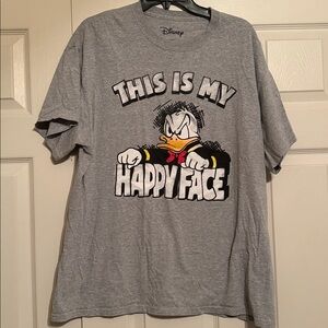 Disney“This is My Happy Face” Donald Duck Tee Shirt XL
